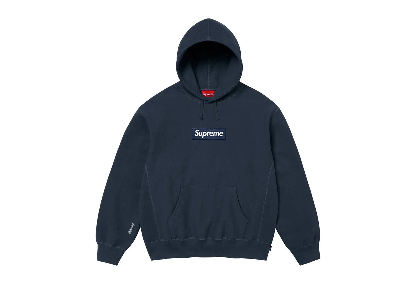 SUPREME HOODIE BOX LOGO NAVY BLUE 2025