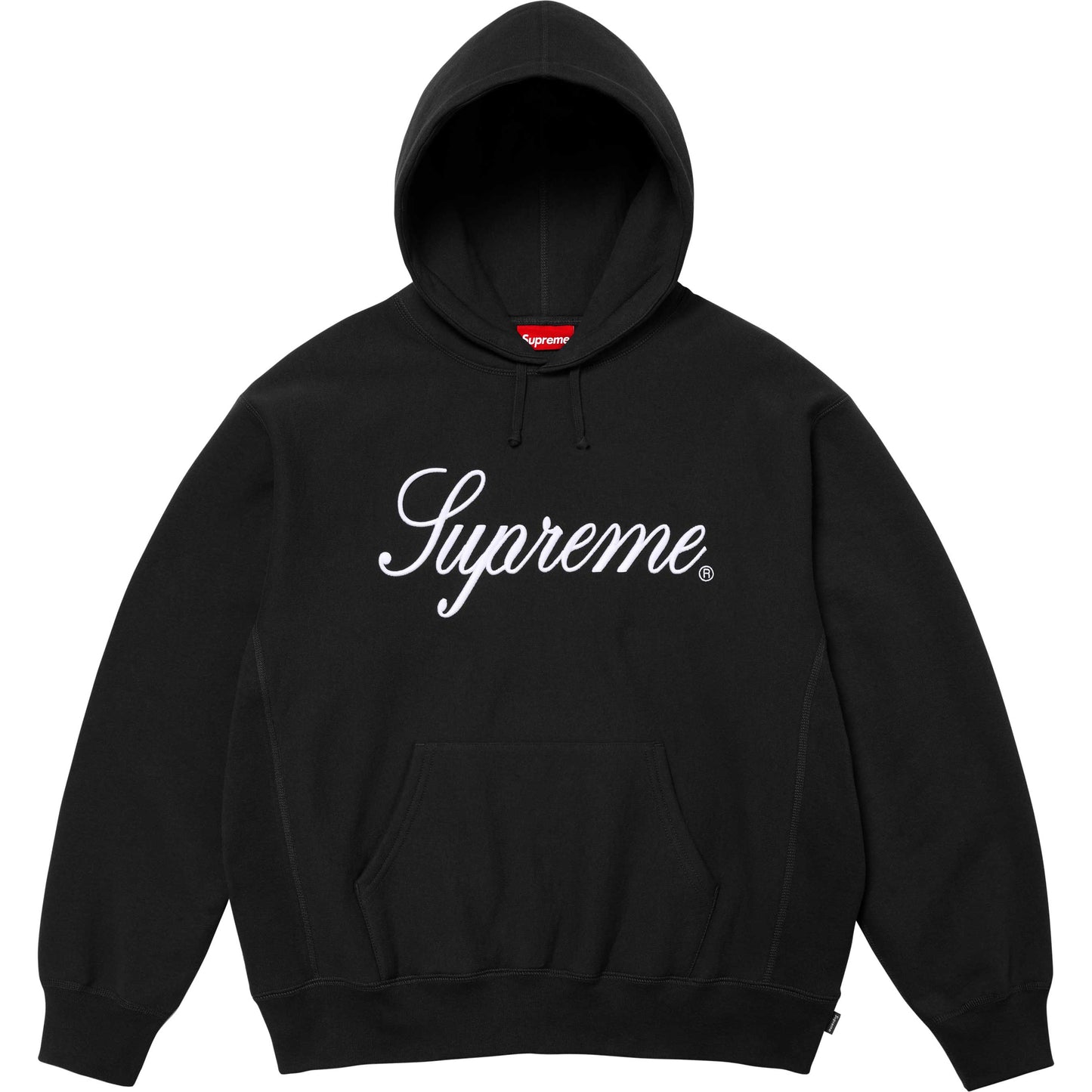 SUPREME EMBROIDERED HODDIE NEGRO
