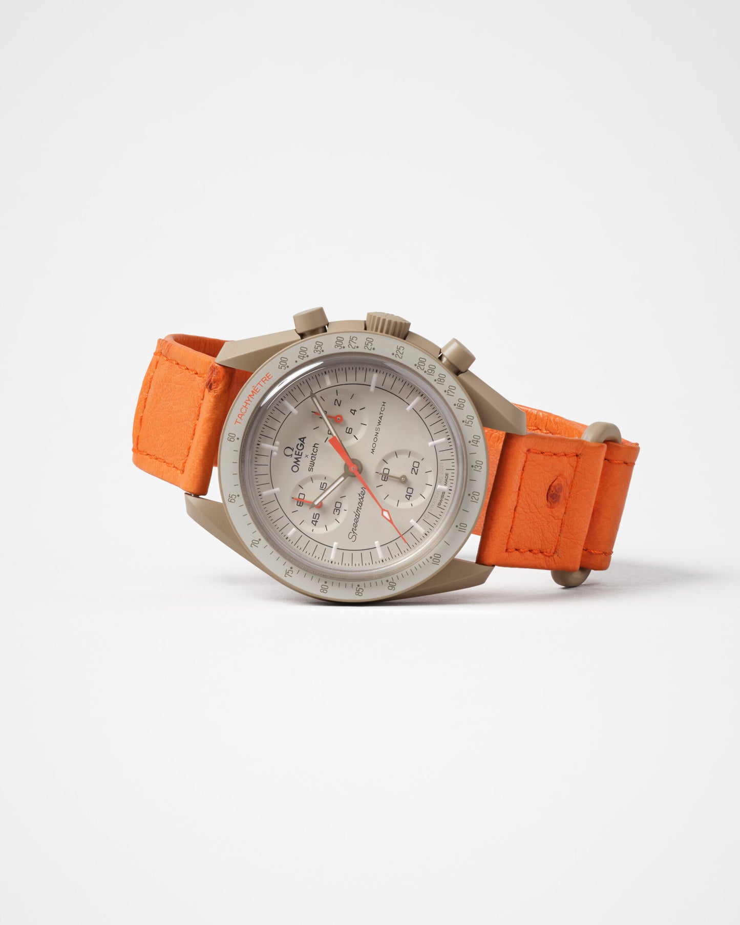 MoonSwatch Jupiter Avestruz – Swatch x Omega edición boutique exclusiva – Jefa Sneakers