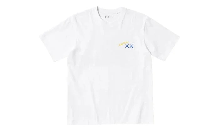KAWS UNIQLO WARHOL UT GRAPHIC T-SHIRT WHITE BLUE