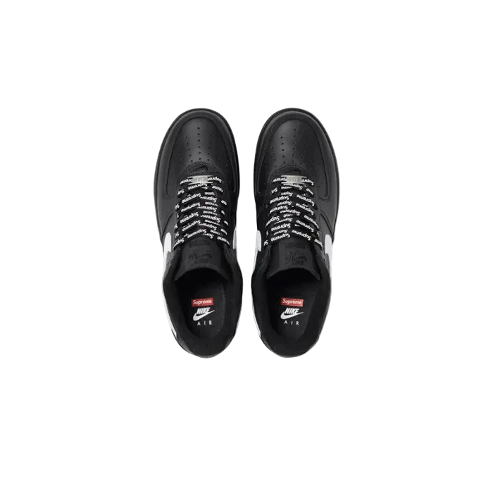 NIKE AIR FORCE 1 LOW SUPREME BLACK WHITE