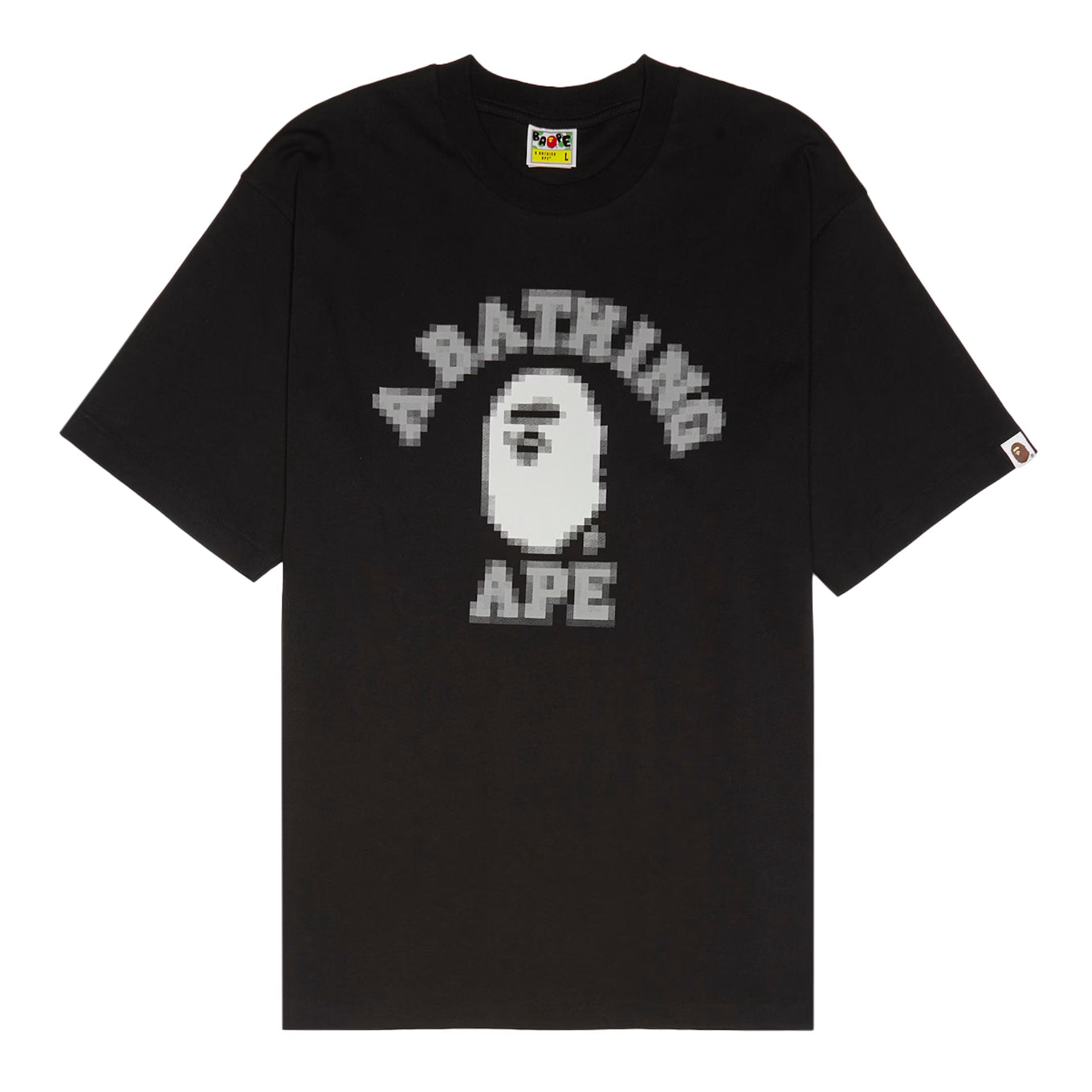 A BATHING APE PIXEL CAMISETA RELAXED FIT NEGRO