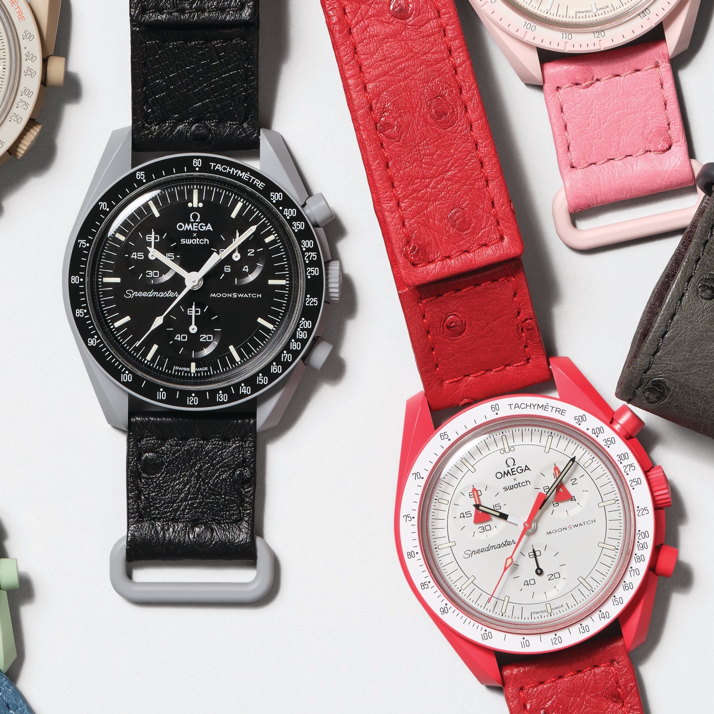 Swatch x Omega MoonSwatch Jupiter - Correa de Avestruz