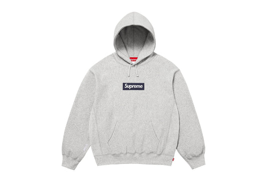 SUPREME HOODIE BOX LOGO GREY 2025