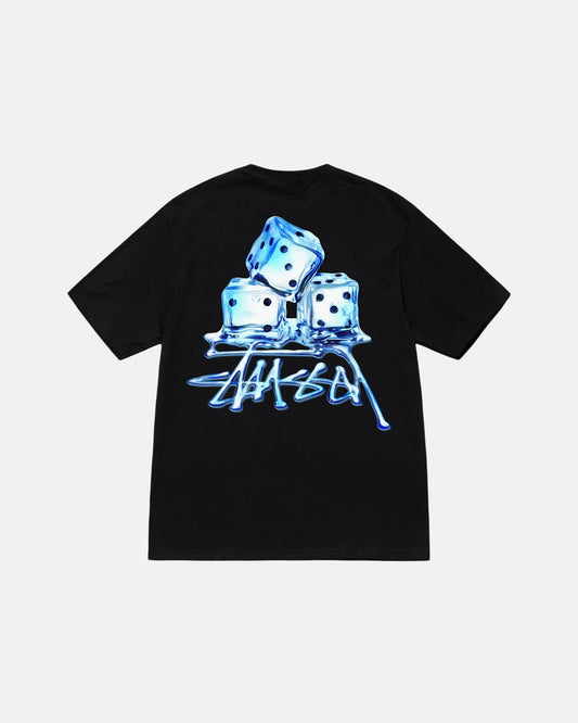 STUSSY MELTED CAMISETA NEGRA