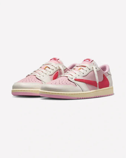 Air Jordan 1 Retro Low OG SP Travis Scott Sail Tropical Pink