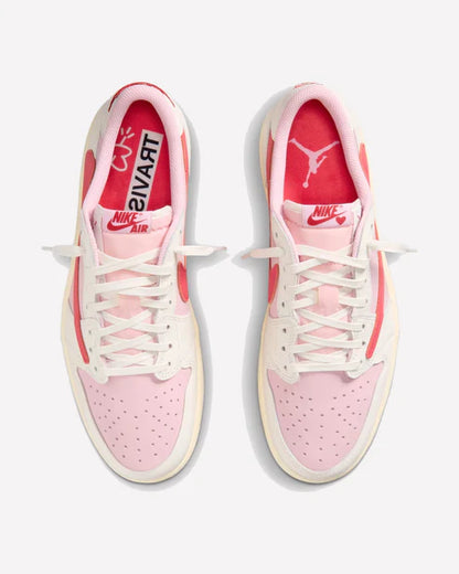 Air Jordan 1 Retro Low OG SP Travis Scott Sail Tropical Pink