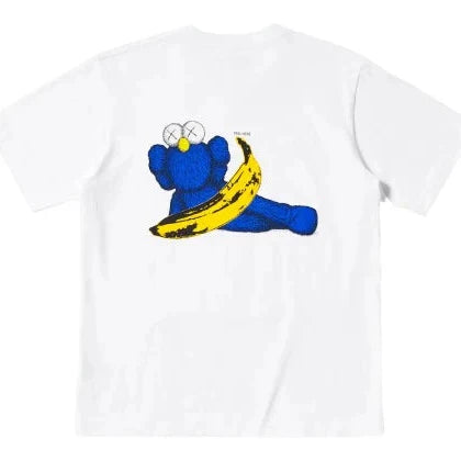 KAWS X UNIQLO WARHOL UT GRAPHIC T-SHIRT WHITE BLUE