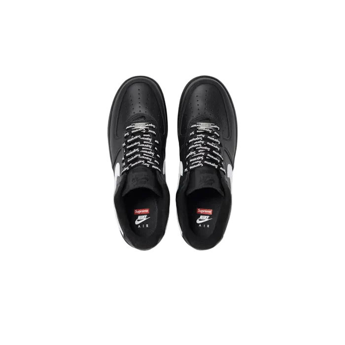 NIKE AIR FORCE 1 LOW SUPREME BLACK WHITE