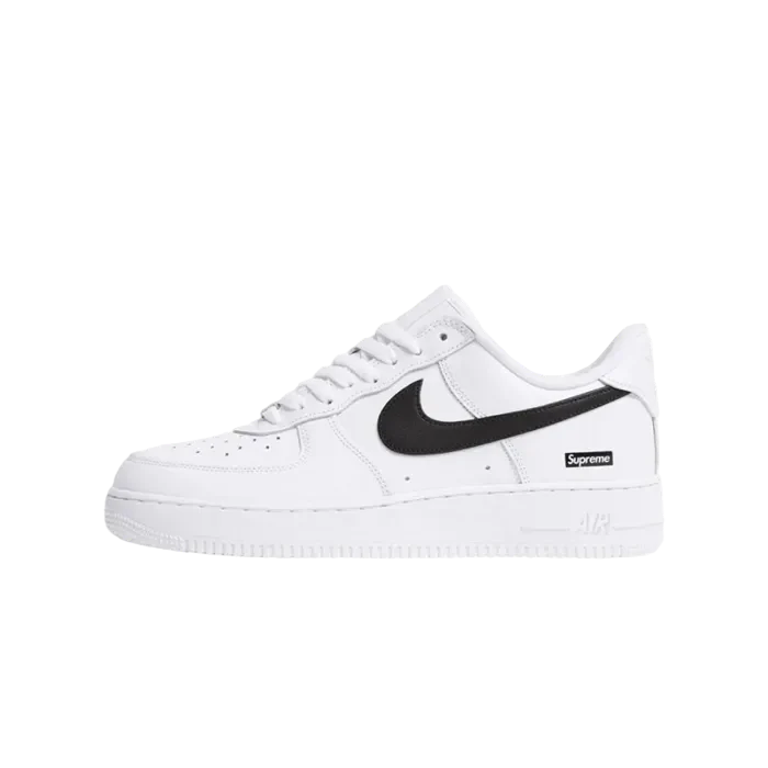 NIKE AIR FORCE 1 LOW SUPREME WHITE BLACK