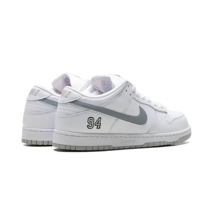 NIKE SB DUNK LOW SUPREME 94 WHITE METALIC SYLVER