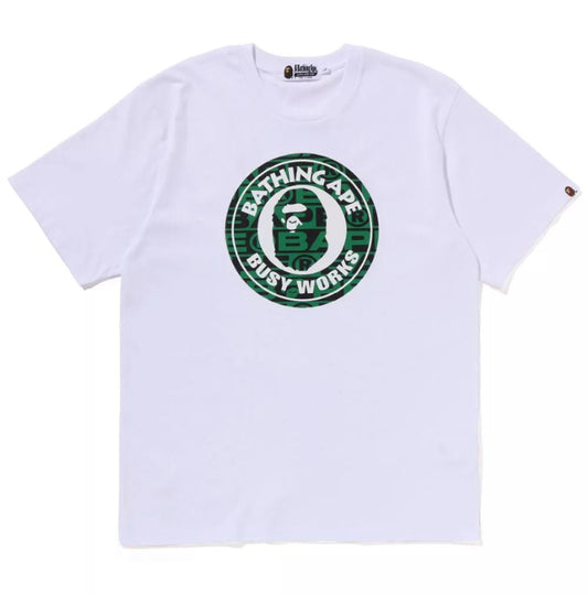 A BATHING APE BUSY WORK BLANCA - JEFA SNEAKERS MADRIDCAMISETAS