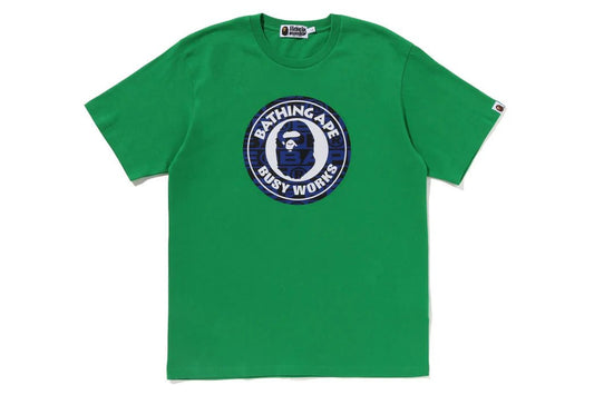 A BATHING APE BUSY WORKS TEE VERDE - JEFA SNEAKERS MADRIDCAMISETAS