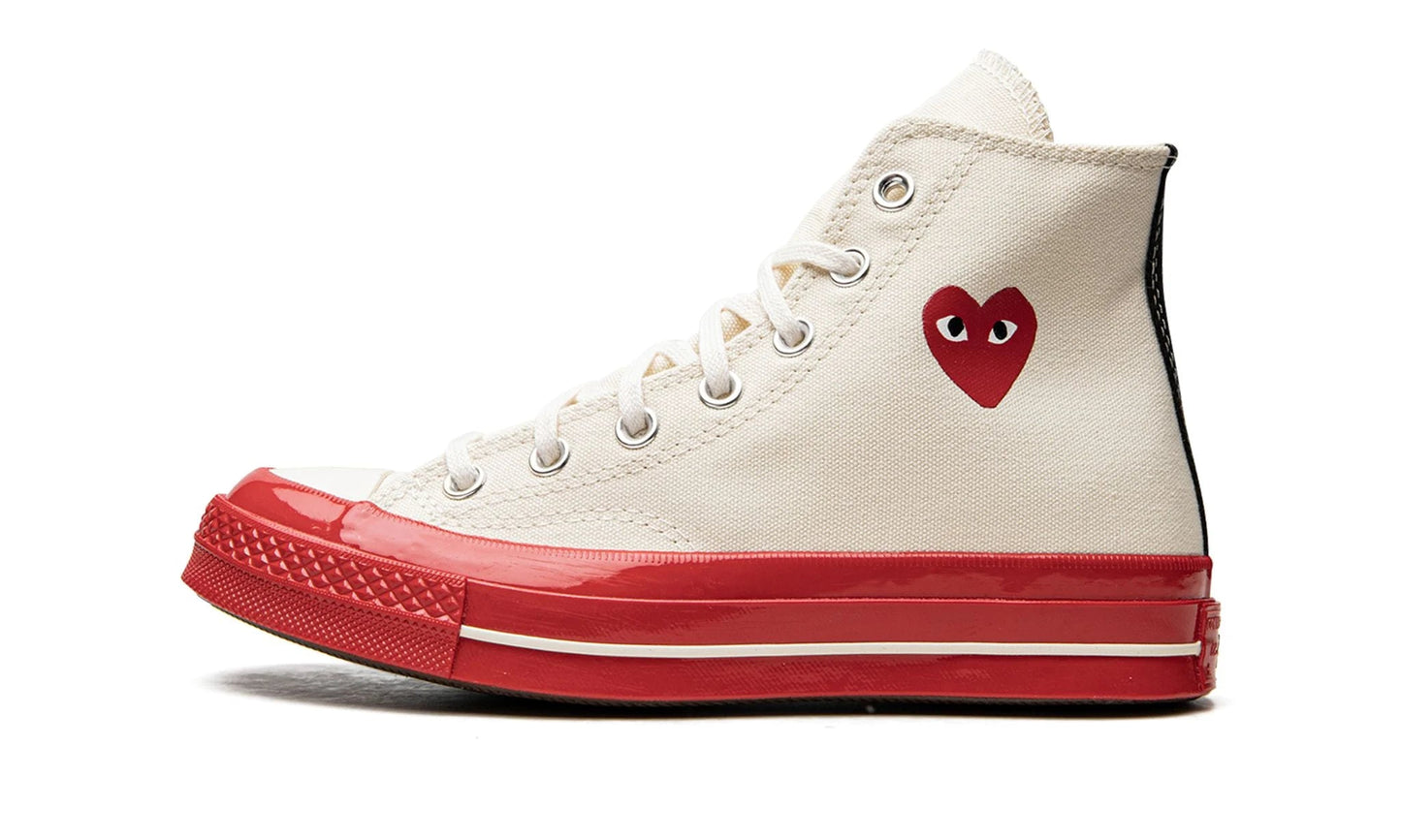 CONVERSE CHUCK TAYLOR 70 HI PRISTINE RED COMME DES GARÇONS - JEFA SNEAKERS MADRIDzapatillas