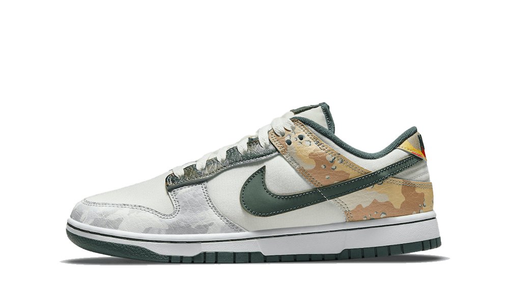 NIKE DUNK LOW SAIL MULTI - CAMO GS - JEFA SNEAKERS MADRIDCalzado