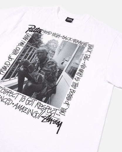 PATTA X STUSSY RESPECT TEE BLANCA - JEFA SNEAKERS MADRIDCAMISETAS