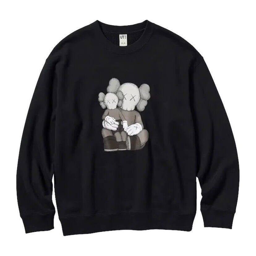 SUDADERA KAWS UNIQLO NEGRA - JEFA SNEAKERS MADRIDSUDADERA