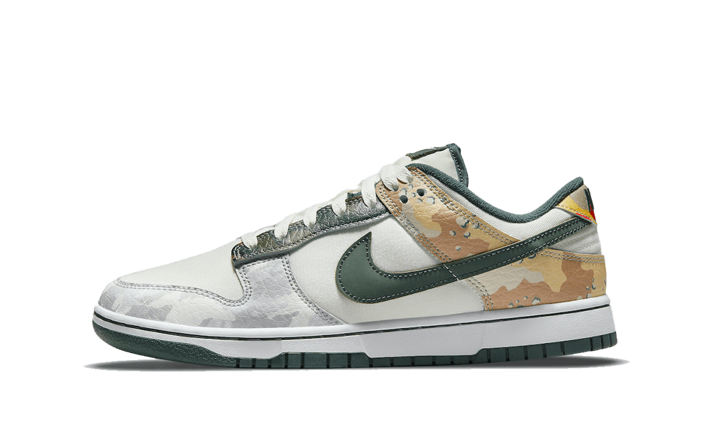 NIKE DUNK LOW  SAIL MULTI-CAMO GS